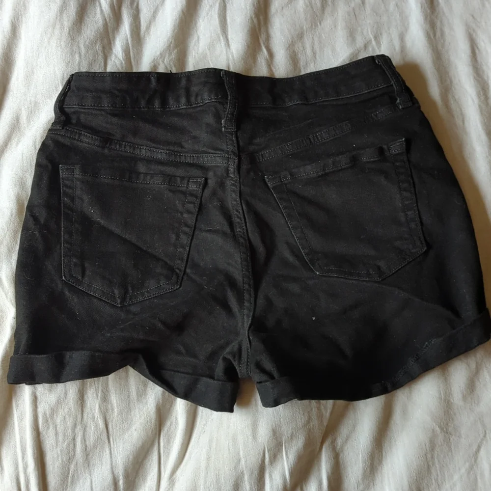 Black Wild Falole Denim Girls Shorts - Picture 2 of 3